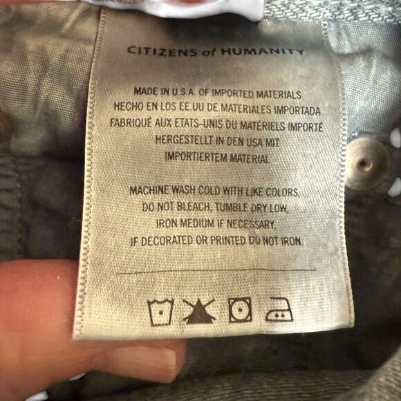 Citizens of Humanity Eva Jean High Waisted Baggy Jeans Blue 24 light Wash $228 - Picture 8 of 13